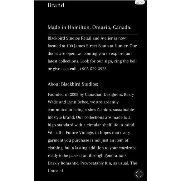 Size L/XL, Blackbird Studios slow fashion in blue and black celestial print. - Picture 10 of 10